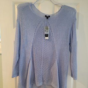 Apt 9 Open Weave Hi-Lo Pullover Layering Sweater XL